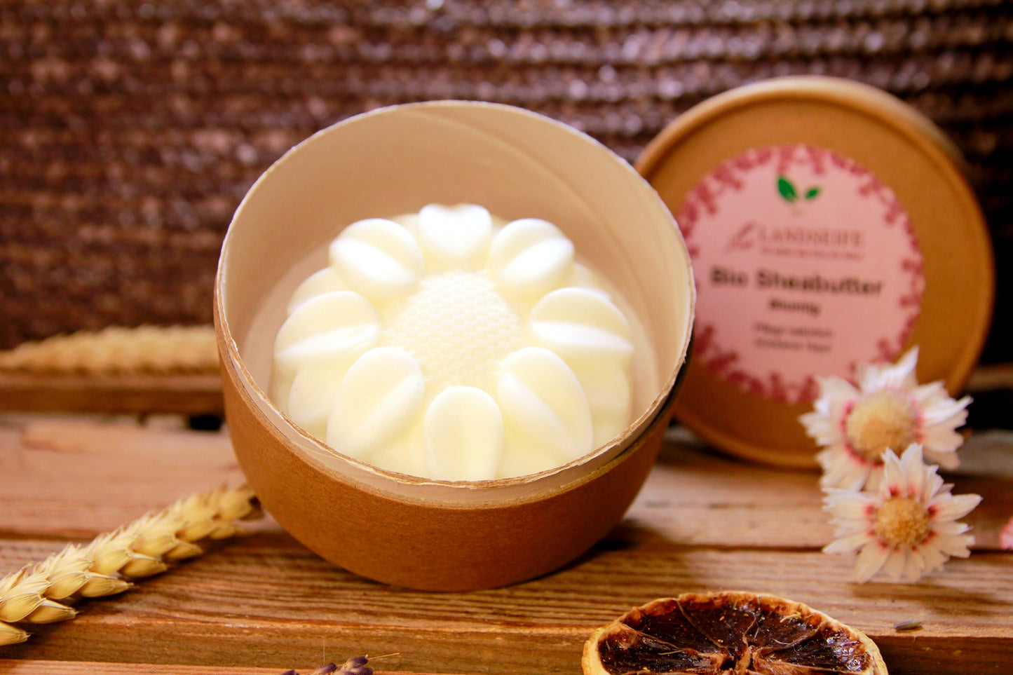 Bio Sheabutter Blumig - die natürliche Hautpflege mit Rosengeranienduft