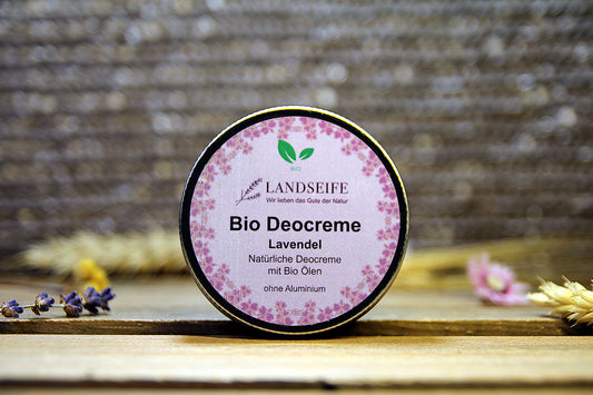 Bio Deocreme mit Lavendelduft