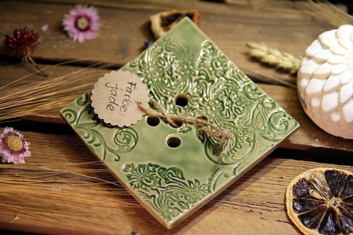 Seifenschale eckig jade2